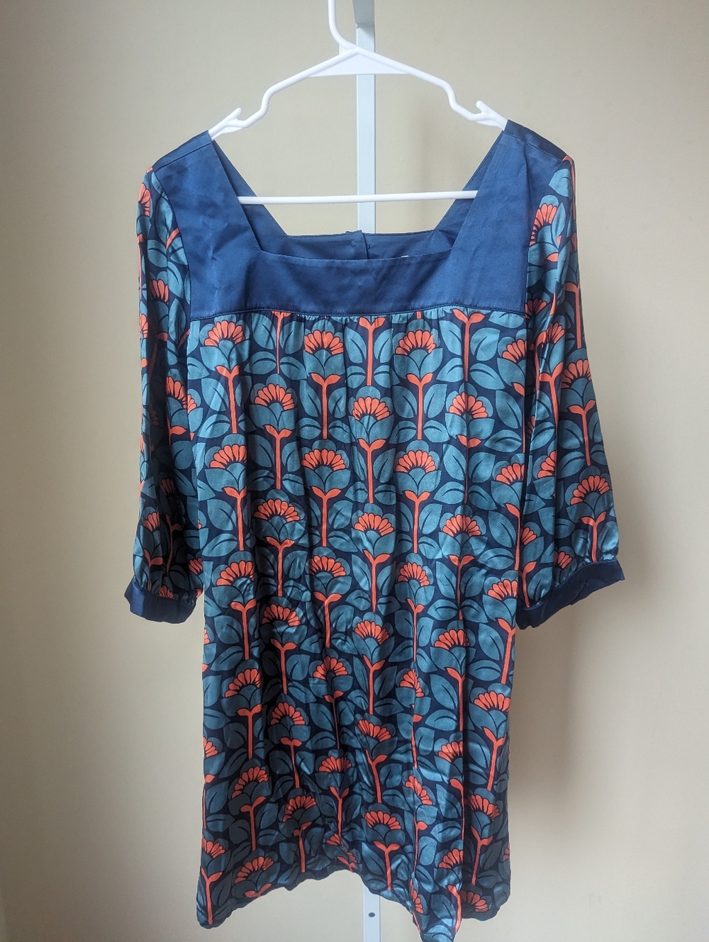 Puella from Anthropologie satin tunic mini dress size M
